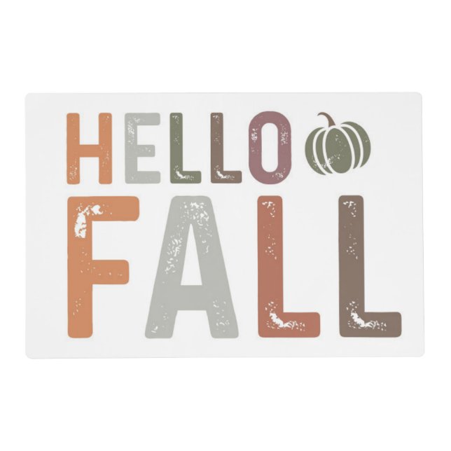Well Hello Fall Placemat (Front)