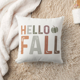 Well Hello Fall Throw Pillow