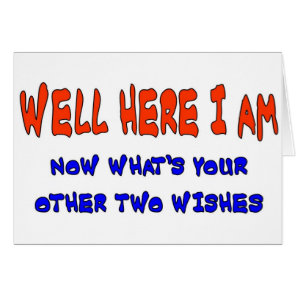WELL HERE I AM CARDS
