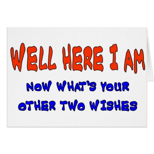 WELL HERE I AM CARDS (Front Horizontal)