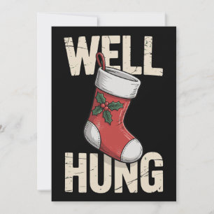 Well Hung Dirty Christmas Stocking Holiday Xmas