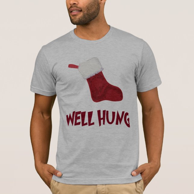 Well Hung Stockings T-Shirt (Front)