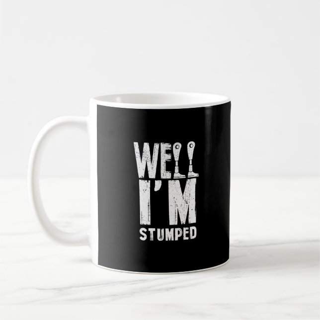 Well I'm Stumped Amputation Amputee Prosthetic Leg Coffee Mug (Left)