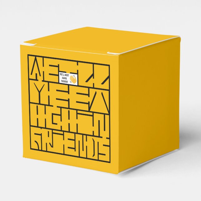 We'll Meet Again, Friends Favor Boxes (Front Side)