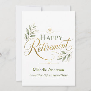 We'll Miss You Around Here Personalized Name Card