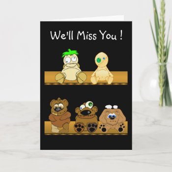 We'll Miss You ! Feat The Misfits Card by cimmerrian at Zazzle