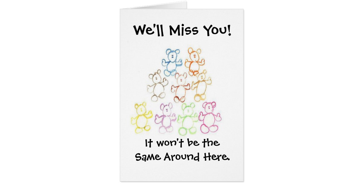 Well Miss You Or Happy Graduation Card Zazzle 