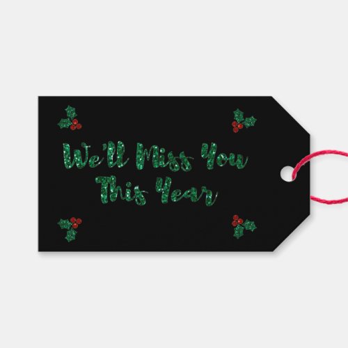 Well Miss You Social Distancing Christmas Gift Tags