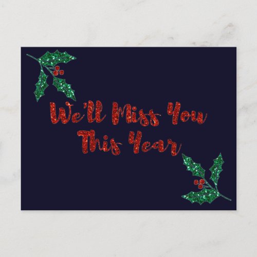 Well Miss You Social Distancing Holiday Card