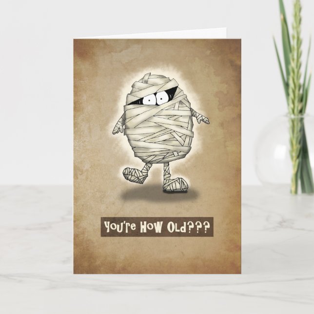 Well Preserved Old Cartoon Mommy Birthday  Card (Front)