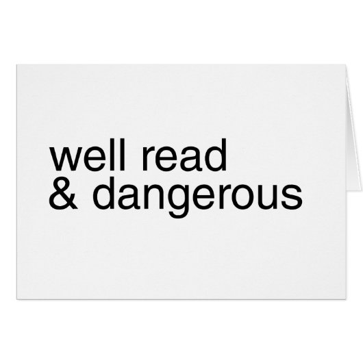 Well Read & Dangerous Cards (Front Horizontal)