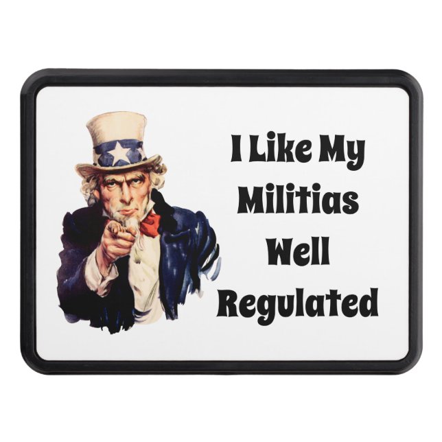 Well Regulated Militia Hitch Cover (Front)