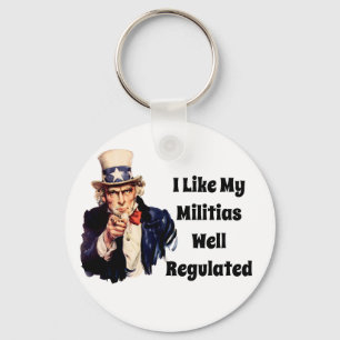 Well Regulated Militia Keychain