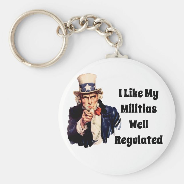 Well Regulated Militia Keychain (Front)