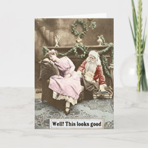 Well! This looks good - Creepy Santa Holiday Card