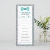 Well Wishes Card, Baby Shower, Little Man, 25 Pack (Standing Front)