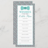Well Wishes Card, Baby Shower, Little Man, 25 Pack (Front/Back)