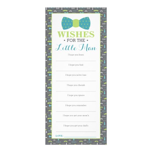 Well Wishes Card Baby Shower Little Man 25 Pack Rack Card