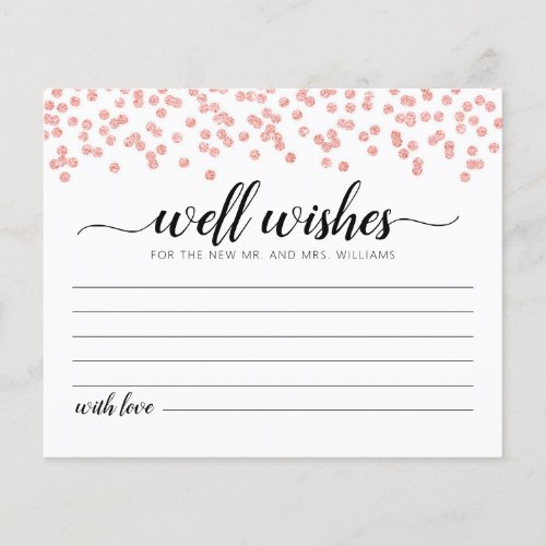 Well Wishes for the Bride and Groom Card