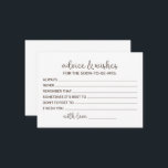 Well Wishes For The Bride To Be Advice Card<br><div class="desc">Advice Bride Cards, Advice Bridal Shower, Advice For The Soon To Be Mrs, Well Wishes For The Bride To Be</div>