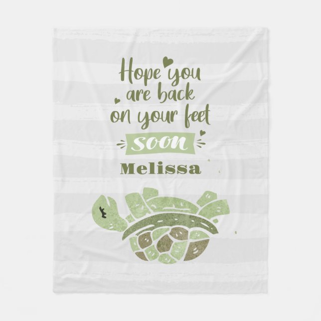 Well Wishes Personalized Sympathy Fleece Blanket (Front)