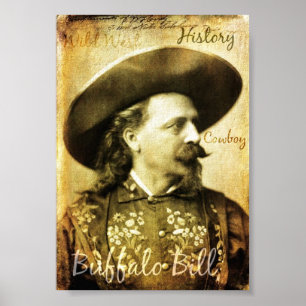 Well Worn Buffalo Bill Cowboy Poster