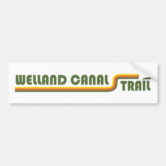 Welland Canal Trail Ontario Canada Bumper Sticker (Front)