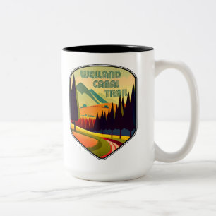 Welland Canal Trail Ontario Canada Colors Two-Tone Coffee Mug