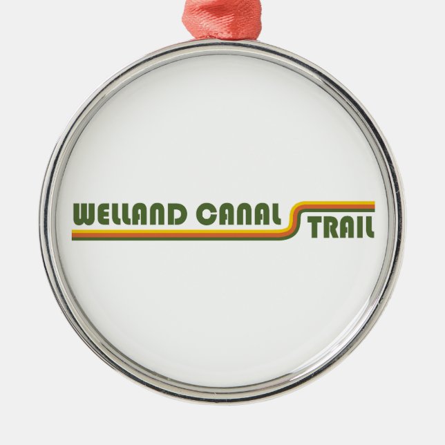 Welland Canal Trail Ontario Canada Metal Ornament (Front)