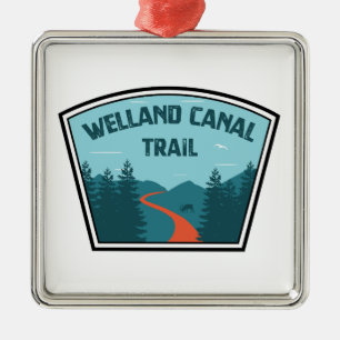 Welland Canal Trail Ontario Canada Metal Ornament