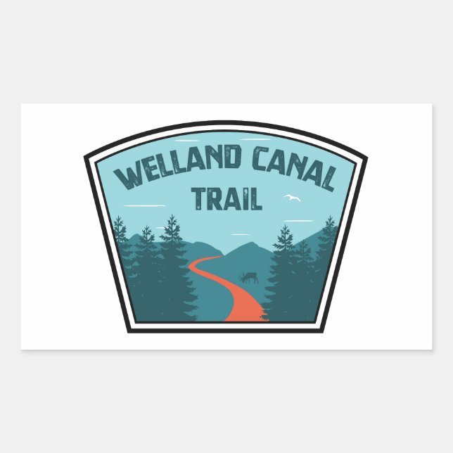 Welland Canal Trail Ontario Canada Rectangular Sticker (Front)