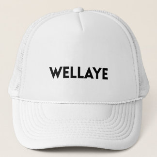 Wellaye Logo Black Trucker Hat