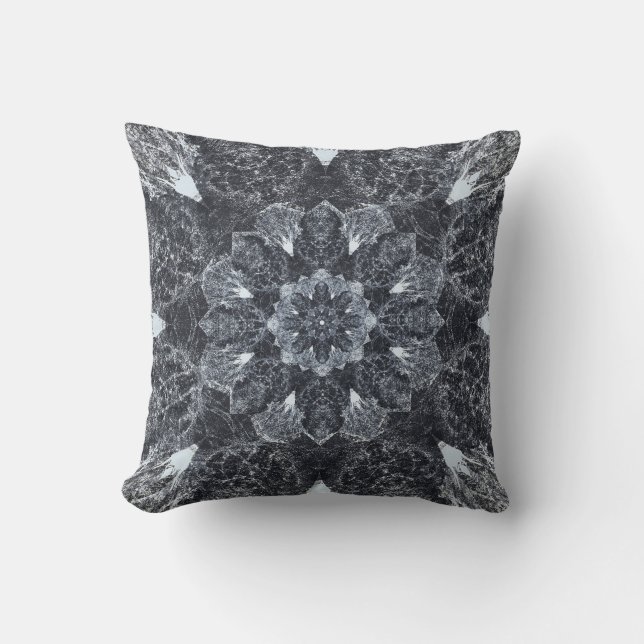 Wellbeing, meditation mandala Art (pillow) Throw Pillow (Front)