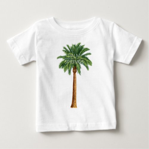 Wellcoda Palm Springs Holiday Summer Fun Baby T_Shirt