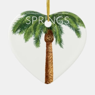 Wellcoda Palm Springs Holiday Summer Fun Ceramic Ornament