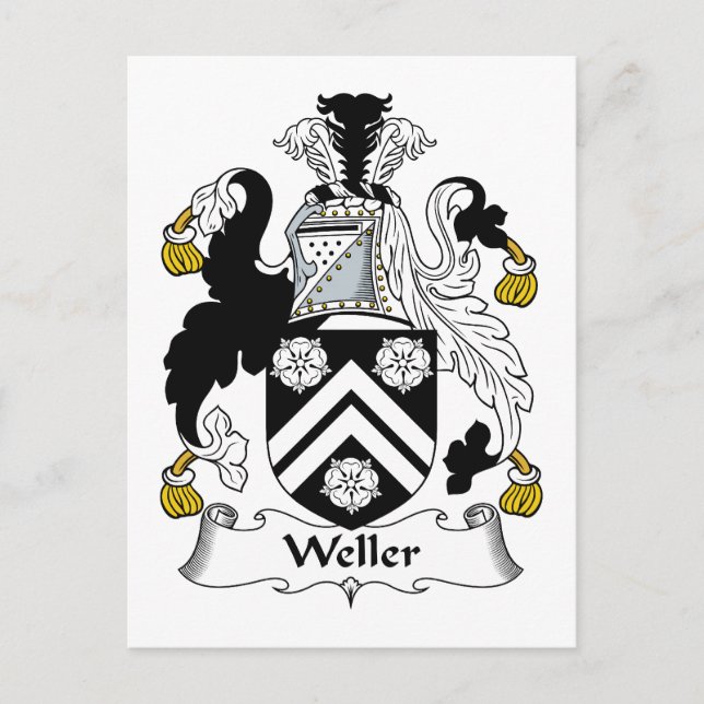 Weller Family Crest Postcard (Front)