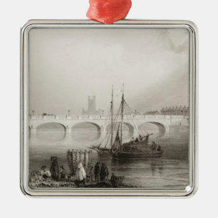 Wellesley Bridge, Limerick, Ireland Metal Ornament