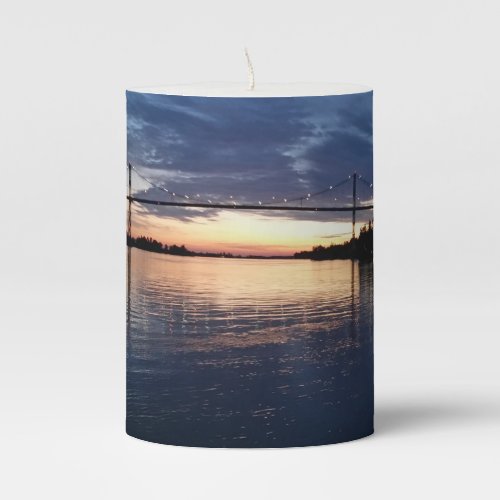 Wellesley Island Bridge Sunset Candle