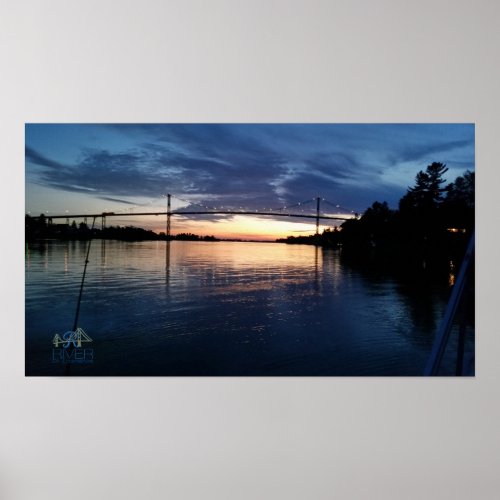 Wellesley Island Bridge Sunset Poster