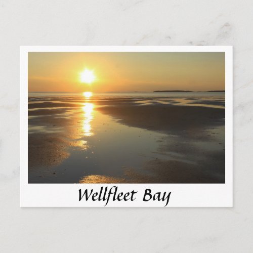 Wellfleet Bay sunset Cape Cod Postcard