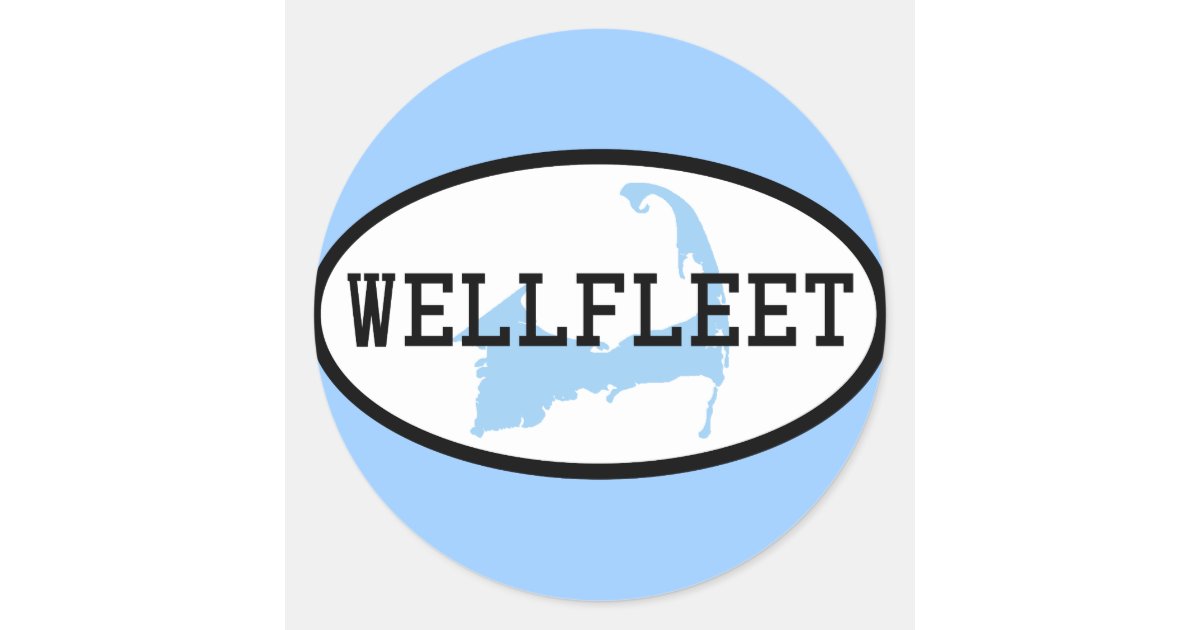 Wellfleet Sticker Zazzle Wellfleet Sticker Zazzle