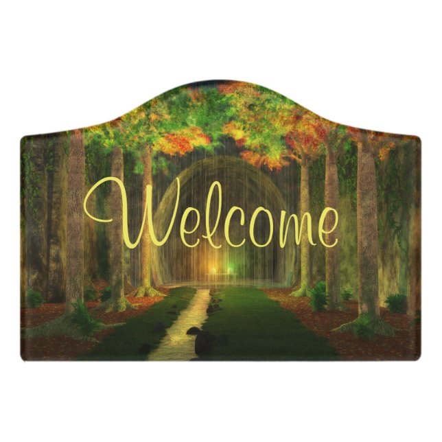 Wellinghall Door Sign (Small Crest Front)