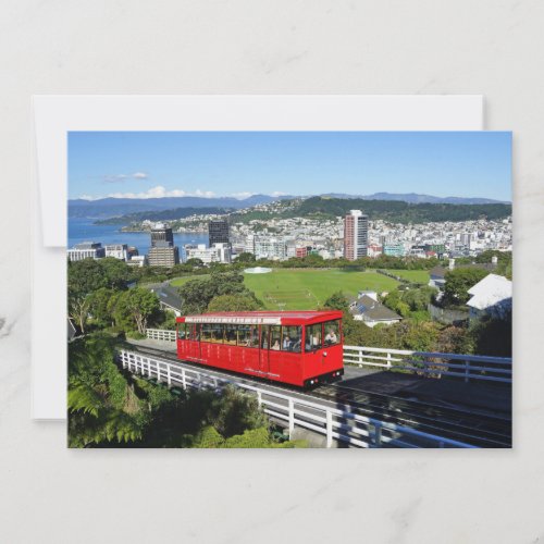 Wellington Cable Car New Zealand Card