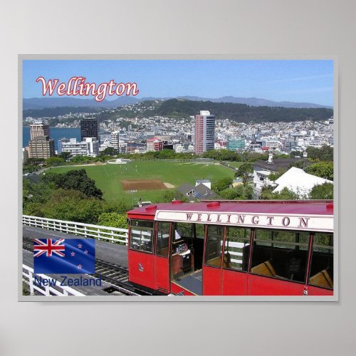 Wellington _ Cable Car _ New Zealand _ Poster
