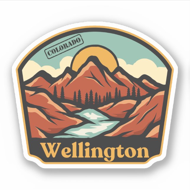 Wellington, Colorado Sticker (Front)