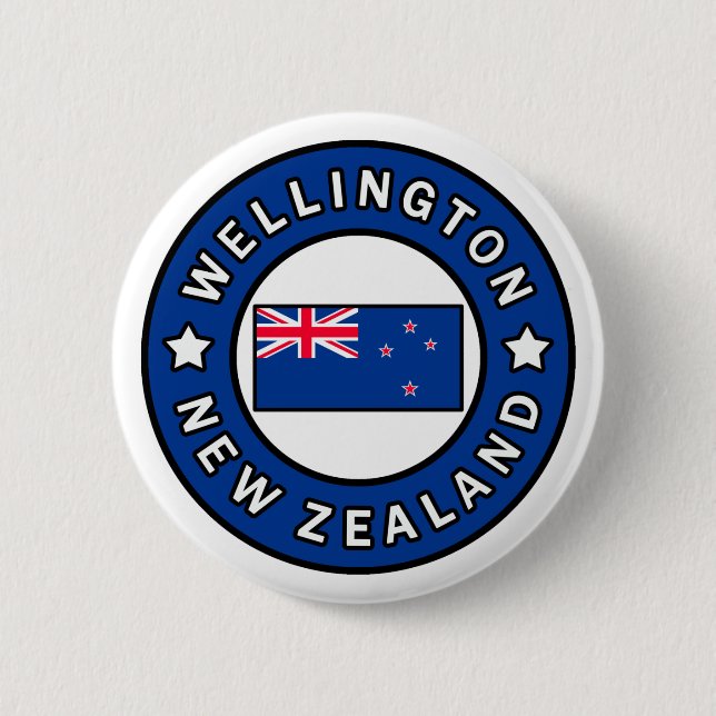 Wellington New Zealand Button (Front)