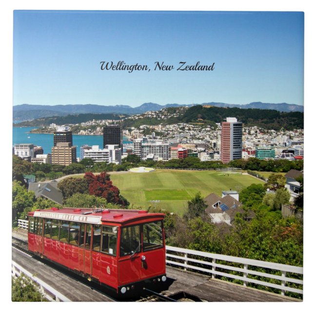Wellington, New Zealand Ceramic Tile (Front)