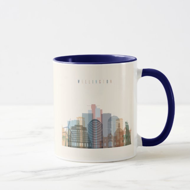 Wellington, New Zealand | City Skyline Mug (Right)