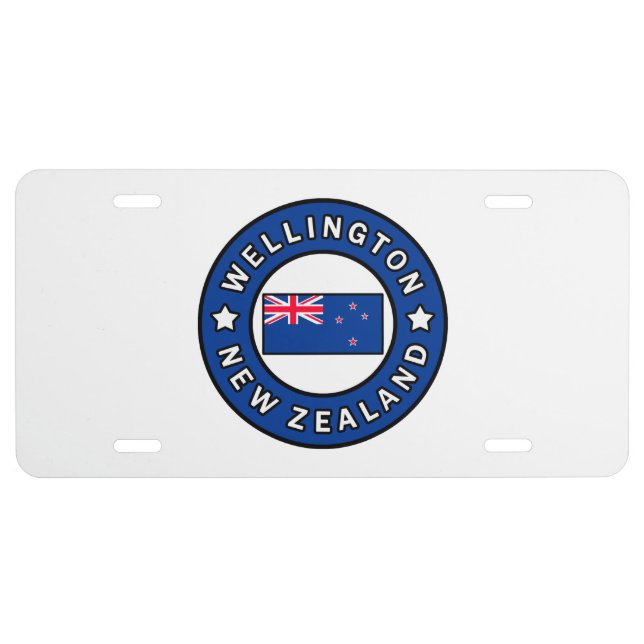 Wellington New Zealand License Plate (Front)