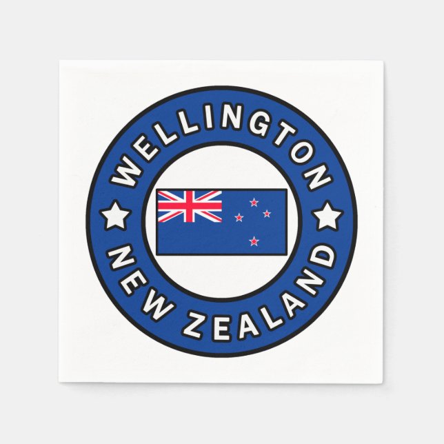 Wellington New Zealand Napkins (Front)